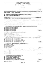 Subiecte Bac Economie 2016 Ce Subiecte Au Primit Elevii La Economie Bacalaureat 2016