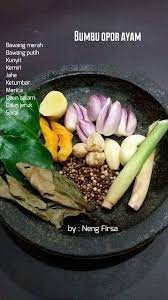 Bumbu Opor Ayam Resep Masakan Ide Makanan Masakan Indonesia