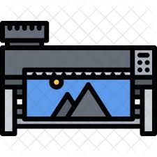 plotter icon of colored outline style available in svg png eps ai icon fonts plotter icon