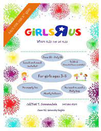 Camp Girls R Us for Ages 3-5! Back For Our 3rd Great Year!