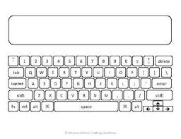Printable Keyboard For Typing Practice Kids Computer Computer Lab Lessons Typing Practise