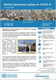 We did not find results for: Weekly Operational Update On Covid 19 22 June 2021