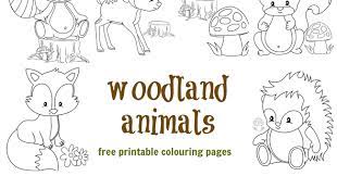 Learn about endangered animals and their babies or prepare for a farm field trip with free animal coloring pages. Woodland Animal Colouring Pages Messy Little Monster