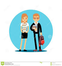 Mujer con cola de caballo llevando dos libros pintando caricatura de estudiante estudiantes de dibujos animados personaje animado nino clase png klipartz. Personaje De Dibujos Animados De Los Estudiantes De La Muchacha Y Del Muchacho De Nuevo A Diseno Del Vector De Los Ninos De La Es Ilustracion Del Vector Ilustracion De Bandera