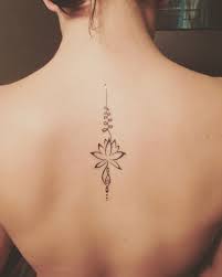 Unalome With Lotus Tattoo Inspirerende Tatoeages Tatoeage Inspiratie Tatoeage Rug