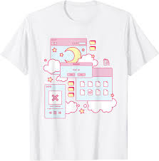 When future funk meets the kawaii aesthetic. Amazon Com Vaporwave Aesthetic 90s Grunge Kawaii E Girl Browser T Shirt Clothing Shoes Jewelry