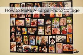 How To Make A Large Photo Collage Housewife Eclectic Framed Photo Collage Photo Collage Family Photo Collages