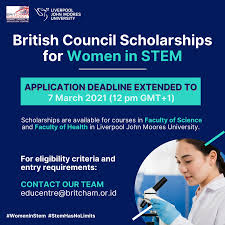 Liverpool john moores university net gains: Deadline Extended British Council Scholarships For Women In Stem Liverpool John Moores University Britcham Human Capital Education Center