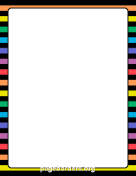 Rainbow And Black Striped Border Clip Art Page Border And Vector Graphics Page Borders Borders For Paper Clip Art