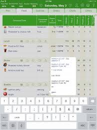 the best ipad food diary and calorie counter app