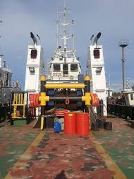 Yob:12/2003,piasau slipways sdn bhd, miri(sarawak, my),yard n°:155 gt:1687 dwt:2461 loa:78.1 m breadth:16 m draught:3.5 m speed 10 kn flag:malaysia. 31m Tug Boat Seaboats