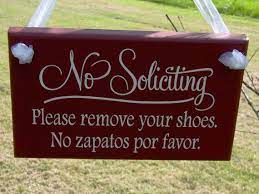 No Soliciting Sign Please Remove Shoes No Zapatos Por Favor Etsy Vinyl Signs No Soliciting Signs Vinyl Lettering