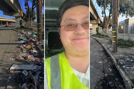 Lone volunteer shares his dramatic before and after photos of cleaning up  Bay Area streets
