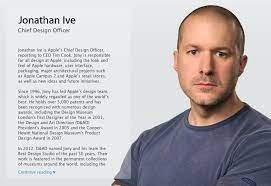 More info about the author is coming soon. powered by phpmotion blogs. Jony Ive Officially Takes Chief Design Officer Title At Apple Macrumors Forums