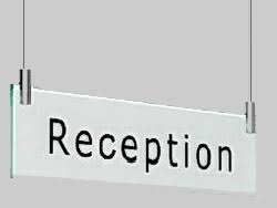 Office signs withe interchangeable inserts. Hanging Signs
