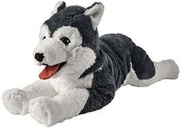 Ikea Kuscheltier Husky Livlig Xxl 60 Cm Amazon De Spielzeug Sibirischer Husky Husky Hund Stofftiere