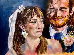 Latest oil nearly finished. Bride loved it which makes me sooo happy. I'm  offering live wedding painting and also happy to paint from photographs ❤️  I'm based