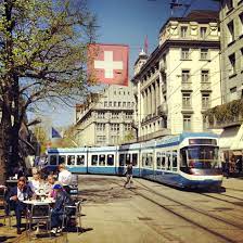 zurich tram zurich schweiz stadt