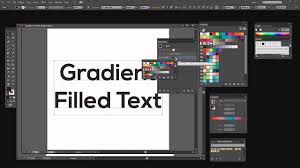 Here is how my word looks. Gradient Filled Text In Illustrator Easy Editable Text Effect Youtube