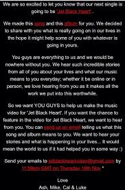 So Jet Black Heart Is The Next Single Jet Black Heart Five Seconds Of Summer 5sos