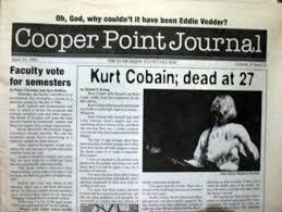 Cobain's death was not officially announced until almost noon friday, when the king county coroner's office, using fingerprints to identify the body, released a statement confirming what had been speculated for. Kurt Cobain Kurt Cobain S Death Kurt Cobain Kurt Cobain News