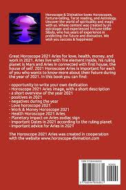 Set lofty goals and inch towards them though they might seem distant for now. Aries Horoscope 2021 Astrology Forecast For Aries Zodiac Sign Love Health Work Money Divination Horoscope 9798644666881 Amazon Com Books
