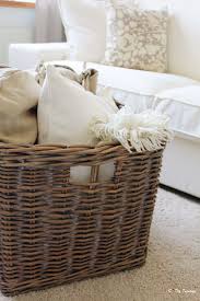 Living Room Basket With Soft Filling Living Room Baskets Home Decor Baskets Living Room Storage