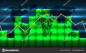 World Map With Diagram Chart And Graph On The Background Of