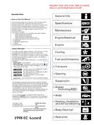 I don't know the recommendations on replacing the washer and spark tube seal gasket, but it is highly recommended that you replace the vc. 1998 2002 Honda Accord Service Manual Airbag Valve