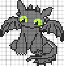 Cutie How To Train Your Dragon Toothless Perler Bead Pattern Bead Sprites Characters Fuse Bead Patterns Dragon patterns pattern perler bead beads pixel pony sprite animals minecraft fuse beading kandipatterns grid hama graph stitch crochet kandi. characters fuse bead patterns