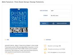 Biblia Tysiaclecia Wyszla Wreszcie W E Booku Ale Tylko Na Usb Swiat Czytnikow