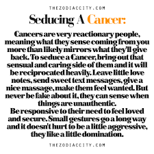 Cancer women often need reassurance. How To Seduce A Cancer Cancer Zodiac Cancer Zodiac Facts Astrology Cancer