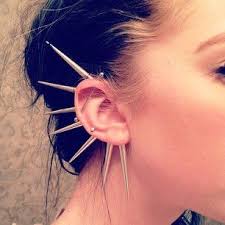 They will then pierce your ear with a professional piercing system. Miss Walker Spring Summer 13 14 Trend Ear Cuffs Ear Cuff Spike Ear Cuff Cool Piercings
