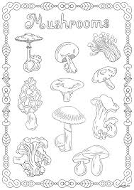 Make sure you select actual size in the printer options so the cards will print in the correct size. Mushrooms Flowers Adult Coloring Pages