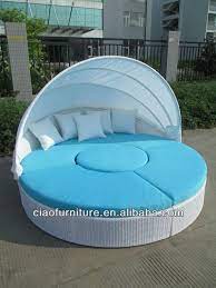 Pin By Misty Sparks On Rattan Bed Outdoor Outdoor Daybed Beach House Decor Outdoor Seating