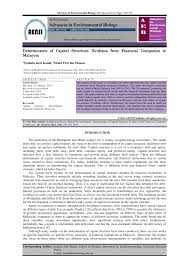 Malaysia's national debt is the sum of all money owed by the central government of malaysia through the issue of debt instruments. Pdf Determinants Of Capital Structure Evidence From Financial Companies In Malaysia