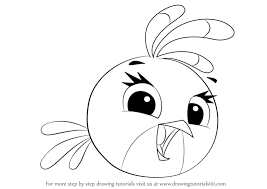 Now the next step is to draw a whole dog face realistically or you could even draw a whole husky dog realistically. Learn How To Draw Stella From Angry Birds Angry Birds Step By Step Drawing Tutorials