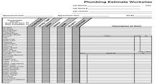 Good cost estimation is essential for keeping a project under budget. Plumbing Estimate Construction Worksheet Estimating Plumbing Construction