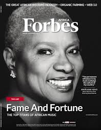 Angelique Kidjo — Angelique on the cover of FORBES Africa's Top Titans Of  African Music issue