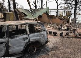 Teak or white dining furniture are favorites for this look. Shocking Photos Show Devastating Aftermath Of Nsw Bushfires Daily Mail Online