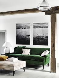 Decorate With Greens Blues From Neptune Green Sofa Luxury Couch Green Velvet Sofa