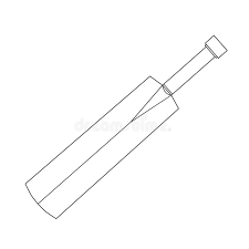 Today i will be drawing cricket bat it's a very easy drawing tutorial i hope you enjoy this video. Set Of Cricket Bat Ball And Helmet Black And White Linear Vector Illustration For Coloring Book Isolated On White Background Stock Vector Illustration Of Black Coloring 154606896