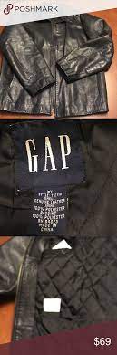 Gap Men S Leather Zipper Front Jacket Leather Zipper Leather Men Zipper Front Jacket