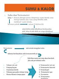 Oct 15, 2020 · kalor jenis adalah karakteristik suatu zat yang menunjukkan kemampuannya menyerap kalor. Suhu Dan Kalor Fisika Sma