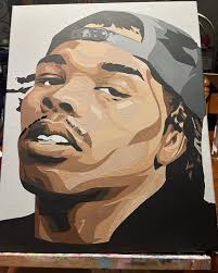 Progress!!!!! # #oilpainting #oilpaint #oilpainter #artwork #artistsupport  #artdaily #process #paintingprocess #art #paintings #paint #blackart  #blackartist #lilbaby #lilbabyfreestyle #lilbaby4pf #fanart