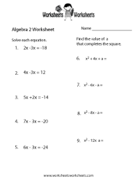 Algebra 2 Review Worksheet Algebra 2 Worksheets Algebra Worksheets Algebra 2