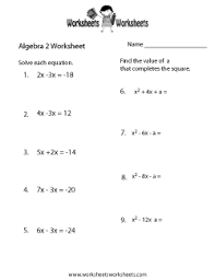 The videos, games, quizzes and worksheets make excellent materials for math teachers, math educators and parents. Algebra 2 Review Worksheet Algebra 2 Worksheets Algebra Worksheets Algebra