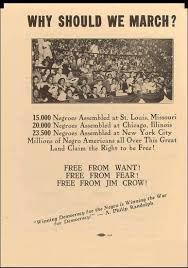 Although many whites, and even blacks knocked his efforts in the beginning his message caught fire. Jan 25 1941 A Philip Randolph And March On Washington Zinn Education Project