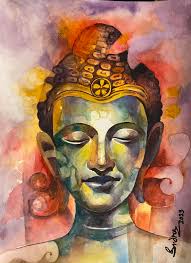 Hi all! I just wanted to introduce myself and share my recent work… #buddha  #watercolorpainting