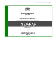 Hsp sejarah tingkatan 1 dan 2. Sukatan Pelajaran Sejarah Tingkatan 3 Sumber Pendidikan Hsp Sej Ting3